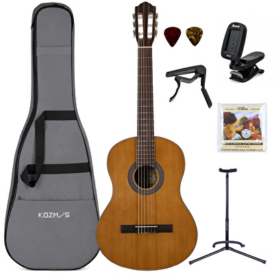 KOZMOS IC-100G 4/4 NA Natural Klasik Gitar Seti